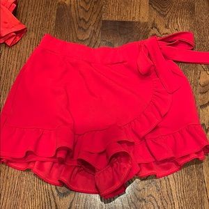 Red skirt